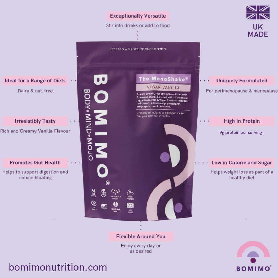 BOMIMO Vegan Vanilla MenoShake Review